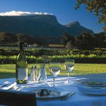 Constantia Uitsig setting for lunch
