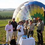 Champagne landing