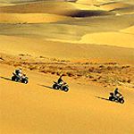 Quad biking in the dunes