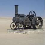 Train on sand