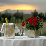 Champagne and roses