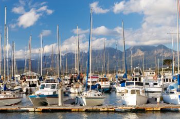 Boats at Knysna Harbour, South Africa