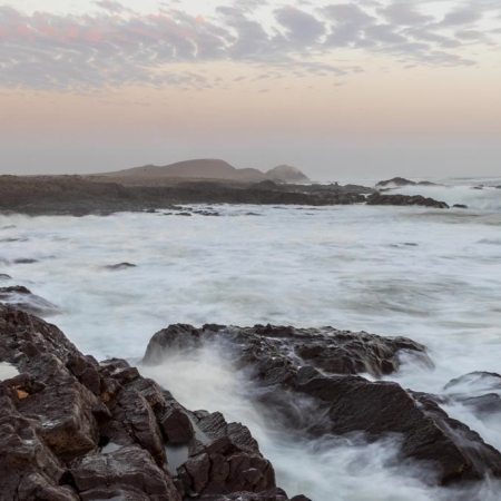 The trecherous Skeleton Coast coastline