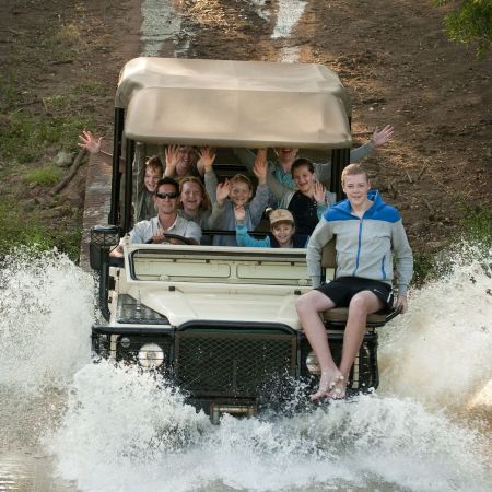 Teens on a Game Drive