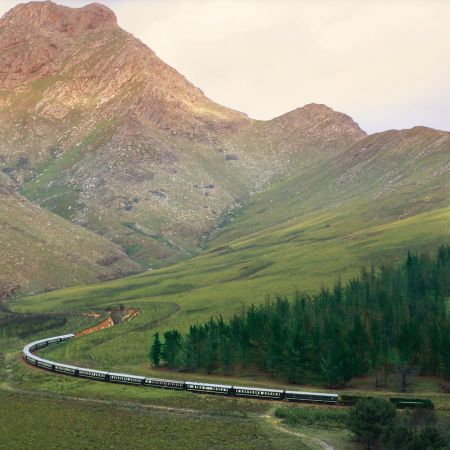 South Africa Scenery From a Train