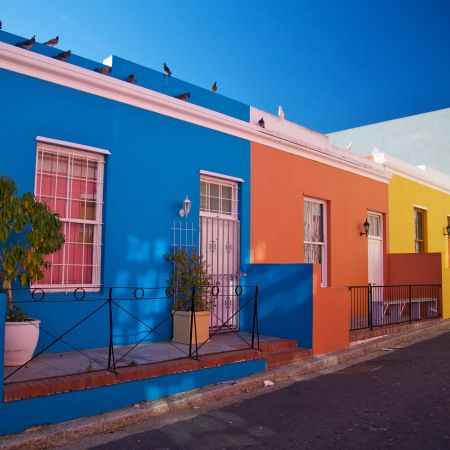 Bo Kaap its colourful homes.