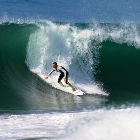 Surfing near the golden mile.