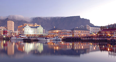 The V&A Waterfront and Table Mountain