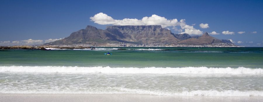View of Table Mountain from Bloubergstrand